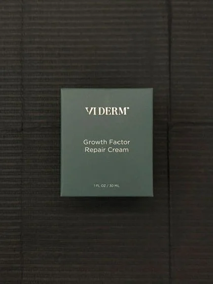 VI DERM Growth Factor Repair Cream, boxed, photographed by MJ